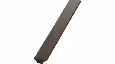 Griff BAUM Eiche FSC 100% - Dunkelbraun - 200 mm lang vor weißem Hintergrund