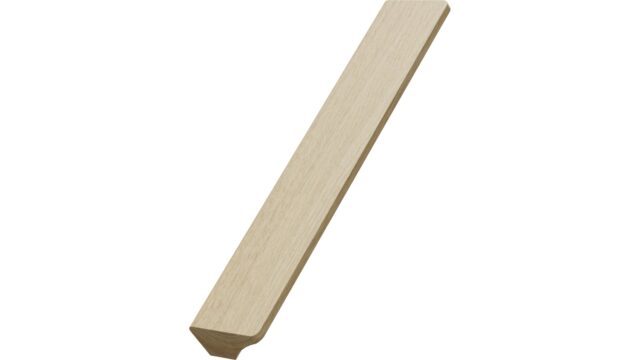 Griff BAUM Eiche FSC 100% - Nordische Eiche - 200 mm lang  vor weißem Hintergrund