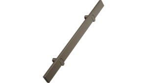 Griff REEV Aluminium - Mattbronze - 280 mm lang vor weißem Hintergrund