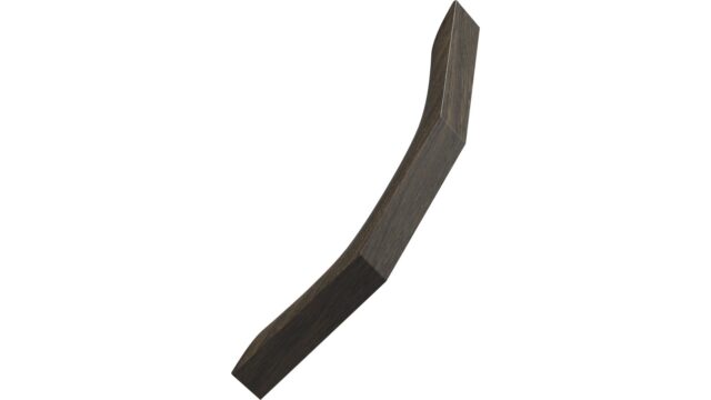 Griff RIALTO Eiche FSC 100% - Dunkelbraun - 205 mm lang  vor weißem Hintergrund