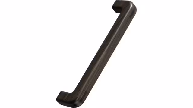 Griff TENON Eiche FSC 100% - Dunkelbraun - 176 mm lang vor weißem Hintergrund