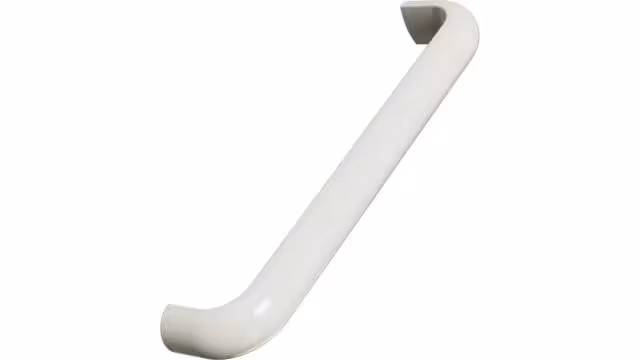 Griff VIBE Zink - Glänzend staubiges Gelb - 170 mm lang vor weißem Hintergrund