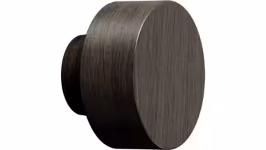 Knopf ROW Eiche FSC 100% - Dunkelbraun - 40 mm lang vor weißem Hintergrund