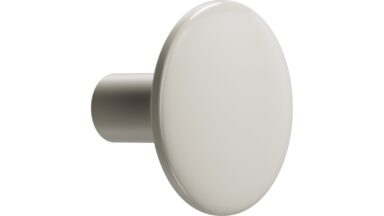 Knopf TANGO-Knob Zink - Glänzend staubiges Gelb - 30 mm lang vor weißem Hintergrund