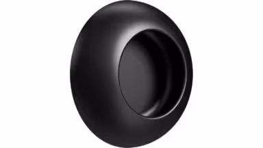 Muschel VIBE-Cup Zink - Schwarz matt - 73 mm lang vor weißem Hintergrund