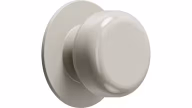 Griff COLETTE Zink - Beige - 50 mm lang vor weißem Hintergrund