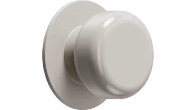 Griff COLETTE Zink - Beige - 50 mm lang  vor weißem Hintergrund