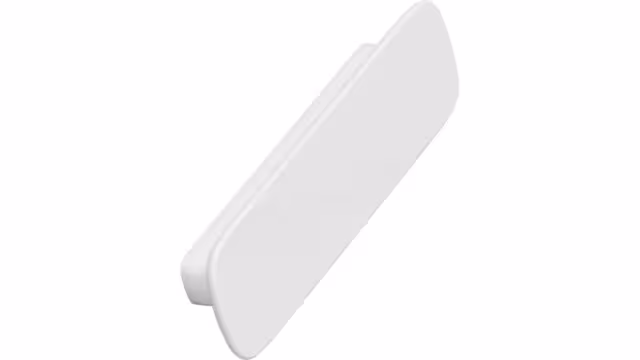 Griff TABULA Keramik - Weiß - 136 mm lang  vor weißem Hintergrund