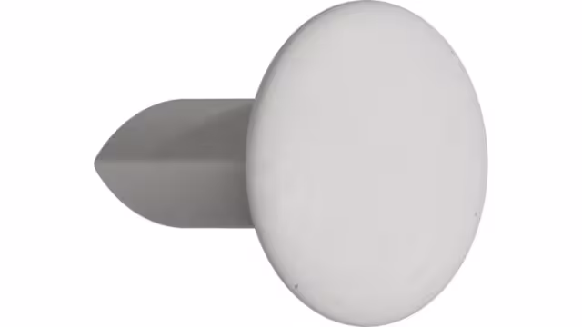 Griff VOLUMI-KNOB OceanIX Plastix Kunststoff - Beige - 30 mm lang  vor weißem Hintergrund