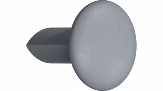 Griff VOLUMI-KNOB OceanIX Plastix Kunststoff - Blau - 30 mm lang  vor weißem Hintergrund
