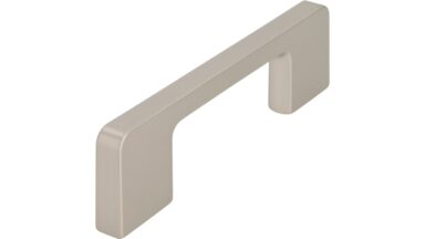 Griff Bad-Reichenhall Druckguss edelstahleffekt - 108 mm lang  vor weißem Hintergrund