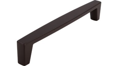 Griff Fehrbellin Druckguss Dunkelbraun - 170 mm lang  vor weißem Hintergrund