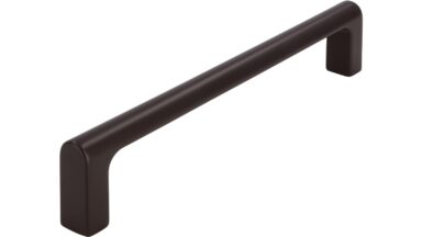 Griff Ilvesheim Druckguss Dunkelbraun - 170 mm lang  vor weißem Hintergrund