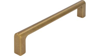 Griff Ilvesheim Druckguss Vintage Gold - 170 mm lang  vor weißem Hintergrund