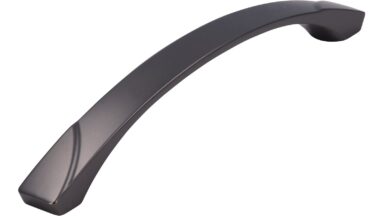 Griff Kenzingen Druckguss anthrazit matt - 188 mm lang vor weißem Hintergrund
