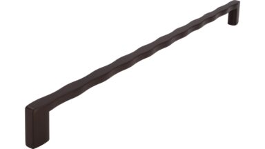 Griff Volkach Druckguss Dunkelbraun - 343 mm lang  vor weißem Hintergrund