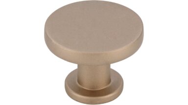 Knopf Schwieberdingen Druckguss Bronze matt - 30 mm lang  vor weißem Hintergrund