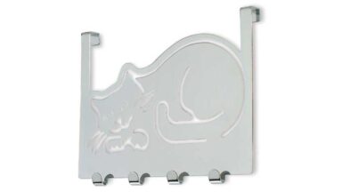 Türgarderobe Waldkraiburg Stahl chrom glänzend - 255 mm lang vor weißem Hintergrund