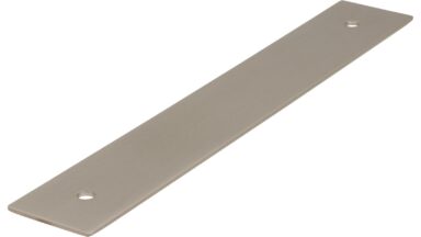Unterlage Quakenbrück Stahl edelstahleffekt - 158 mm lang vor weißem Hintergrund